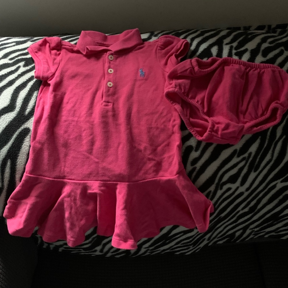 Baby Girl Ralph Lauren Dress with Bloomer